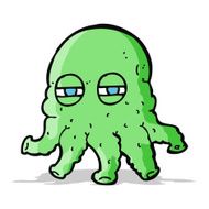 Cartoon Alien Face N10