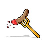cartoon hotdog and ketchup N4