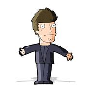 cartoon confused man N39