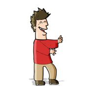 cartoon laughing man N20