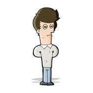cartoon jaded man N8