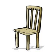 cartoon old chair N10