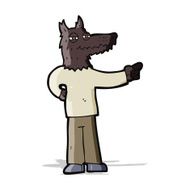 cartoon pointing wolf man N3