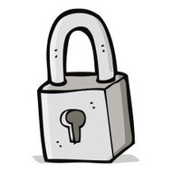 Cartoon Padlock N23