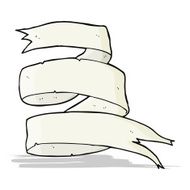 old scroll banner cartoon N4