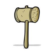 Cartoon Wooden Hammer N9