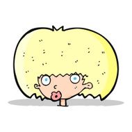 cartoon surprised woman N93