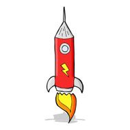 Cartoon Space Rocket N31