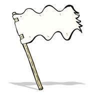 Cartoon White Flag N10