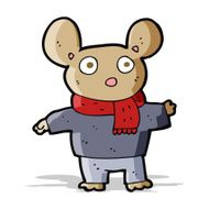 cartoon mouse in clothes N3