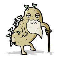 cartoon old potato N4
