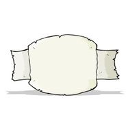 cartoon scroll banner N13