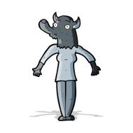 cartoon werewolf woman N3