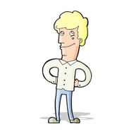 cartoon happy man N218