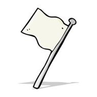 Cartoon White Flag N11