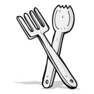 cartoon cutlery N4
