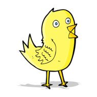cartoon tweeting bird N12