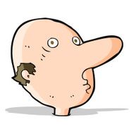 cartoon balding man N10
