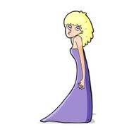 cartoon woman pulling photo face N5