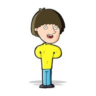cartoon happy man N219