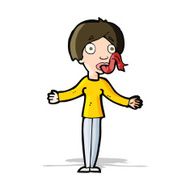 cartoon woman telling lies N4