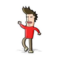 cartoon loudmouth man N5