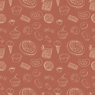 Seamless pattern with sweets N8