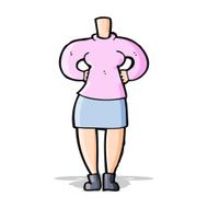 cartoon female body (add photos or mix and match cartoons) N92