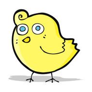 funny cartoon bird N96