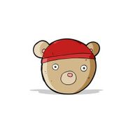 cartoon teddy bear hat N2