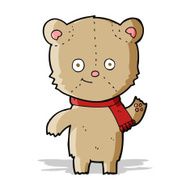 cartoon teddy bear waving N9