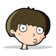 Cartoon Surprised Boy N12