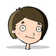 cartoon happy boy N106