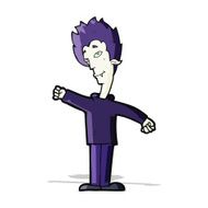 cartoon vampire man N46