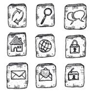 Doodle Web Icons Ui Set