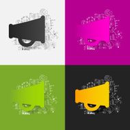 Drawing business formulas megaphone N17