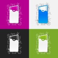 Drawing business formulas megaphone N18