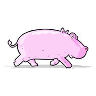 cartoon hippopotamus N8