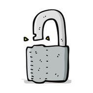Cartoon Padlock N24