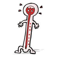 cartoon hot thermometer N5
