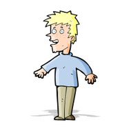 cartoon happy boy N107