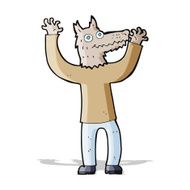 cartoon wolf man N19