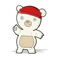 cute cartoon polar bear N28