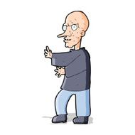 cartoon mean looking man N4
