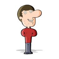 cartoon happy man N221