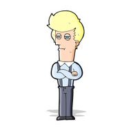 cartoon annoyed man N36