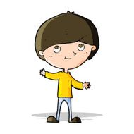 cartoon happy boy N108