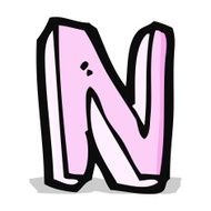 cartoon letter N69