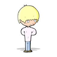 cartoon nervous boy N5