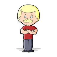 cartoon manly mustache man N3